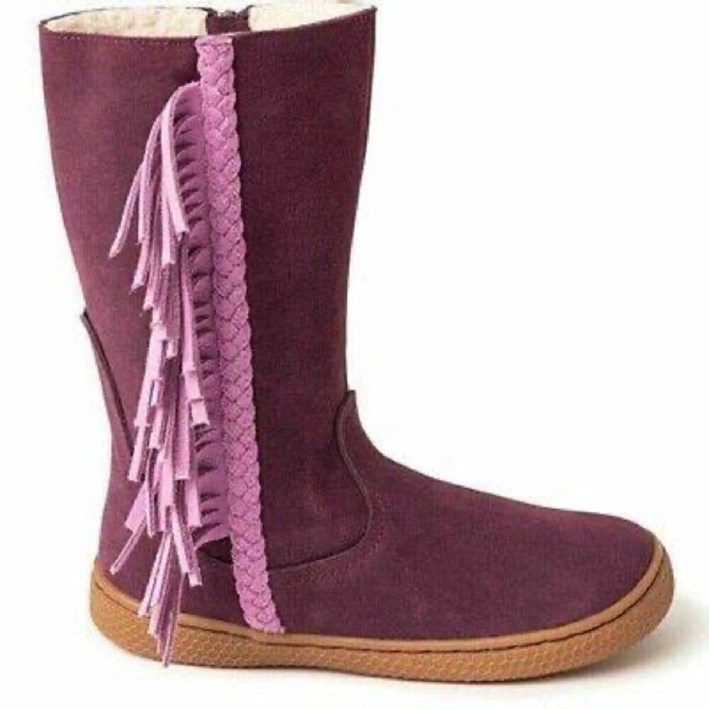 LIVIE & LUCA x MATILDA JANE  Sonoma Purple Fringe Boots Toddler size 5